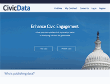 Tablet Screenshot of civicdata.com